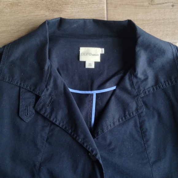NWT PureDKNY Navy Cropped Jacket - Picture 3 of 6